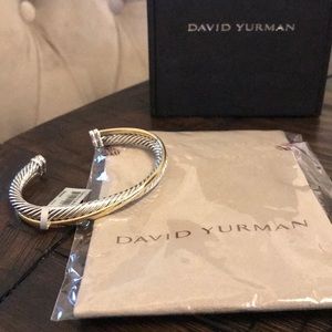 David Yurman Crossover Cuff Bracelet with 18k Gold